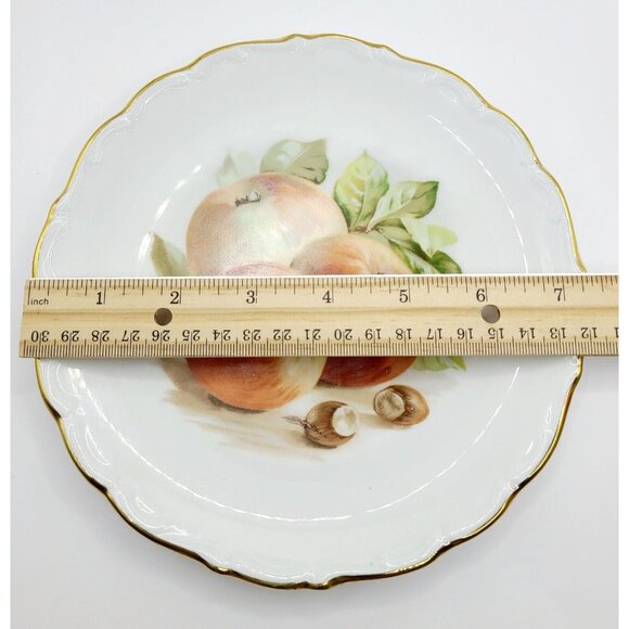 Vtg Schumann Arzberg Germany Tea Set Cup & Saucer Dessert Plate Apple Fruit - Picture 16 of 16